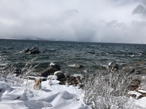 Lake Tahoe This is Zephyr Cove in the winter 