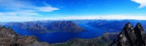 Lake Wakatipu from the Summit of The Remarkables New Zealand - 