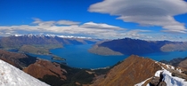 Lake Wakatipu - South Island New Zealand - as seen from Ben Lomond summit 