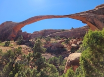 Landscape Arch at Arches National Park in Utah 