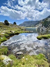 LAngonella lakes in Andorra Pyrenees mountains 
