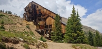 Large abandoned mill in the Colorado Rockies