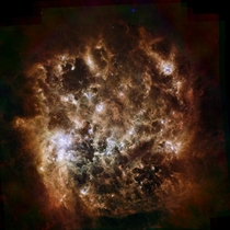 Large Magellanic Cloud Herschel Space Observatory   MB  Interactive hyper zooming amp browserdevice friendly link in comments x-post rHI_Res