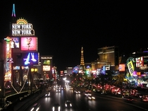 Las Vegas Blvd at night 
