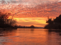 Last nights sunset North Fork of the Skagit river The Pacific Northwest has it moments