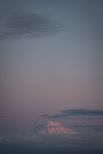 Last nights sunset over Mount Rainier 