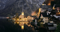 Late evening in Hallstat Austria Photo by Pedro Szekely Not OC