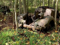 Late s Pontiac left in the woods a half mile from any road I wonder how it got there