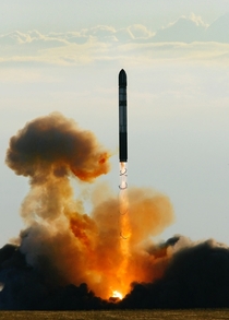 Launching an RS- Voyevoda SS- Satan intercontinental ballistic missile    Photographed by Vladimir Fedorenko  Sputnik 