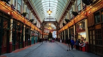 Leadenhall Market in London Iron made structure and designed by Horace Jones 