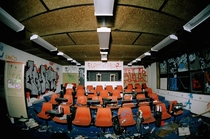 Lecture theatre in abandoned arts college Brisbane QLD 