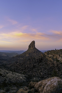Legend has it that this peak points to the Lost Dutchmans Gold Mine Weavers Needle Superstition Mountains Arizona 