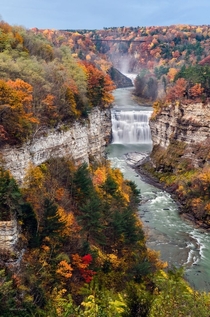 Letchworth State Park Genesse Falls NY  By Mark Papke