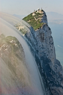Levant clouds forming against the eastern cliffs of the Rock of Gibraltar photo by Mac Dor 