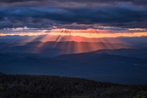 Light rays over New Hampshire 