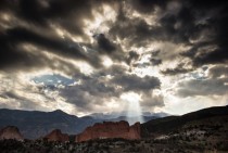 Light through the Clouds over Pikes Peak 