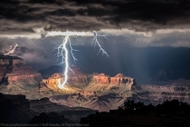 Lightning in the Grand Canyon 