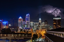 Lightning over Charlotte NC