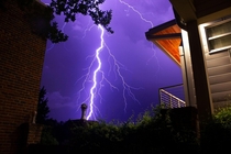 Lightning shot in Serenbe Georgia  Jeff Sudmeier