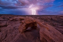 Lightning Storm - Dixie Rock St George Utah 