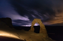 Lightning storm in Arches National Park 