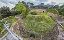 Lion enclosure at the abandoned Groote Schuur Zoo Cape Town link below 