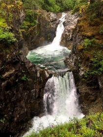 Little Qualicum Falls on Vancouver Island BC 