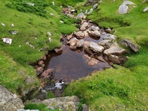 Little tributary near the mountains of Westport Ireland 