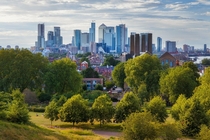 London Vista from Greenwich Park by Jacek Pilarski
