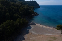 Lonely beach in Mallorca x oc