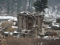Long abandoned hindu temple in the Kashmir mountains India