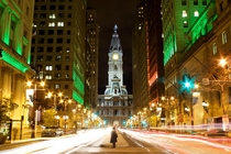 Long exposure of Philadelphia City Hall  by Joscelyn Paine