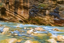 Long Exposure of The Narrows in Zion National Park by Thomas Dawson 