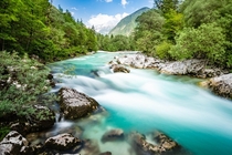 Long Exposure on the Soa River Slovenia 