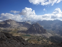 Looking South From University Pass After Hiking Up It A Second Time On My Way Back From Court-Echelle Peak During The Sierra Challenge This Past Summer 