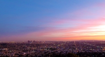Los Angeles at twilight from Griffith Observatory 