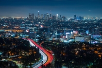 Los Angeles Skyline from Mulholland Drive