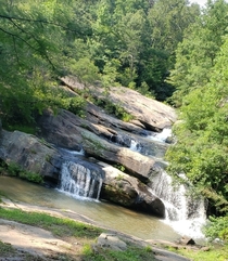 Lovely waterfall in Chau Ram Park South Carolina 