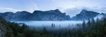 Low Fog Pano Yosemite Yosemite Valley CA oc 