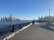 Lower Manhattan and Jersey City NJ from Hoboken 
