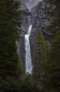 Lower Yosemite Falls in March 