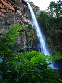 Lush minor waterfall Graskop Mpumalanga South Africa 