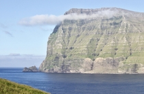 m-high headland of Kunoy Island - Faroe Islands 