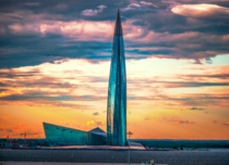 m high Lakhta Center in Saint Petersburg is the tallest building in Europe and Russia The -story skyscraper will be the new headquarters of Russian energy giant Gazprom