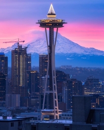 m high Seattle space needle was built for the  Worlds Fair The architecture of the Space Needle is the result of a compromise between the designs of two men Edward E Carlson and John Graham Jr