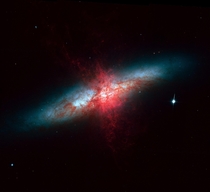 M - The Cigar Galaxy Image data from Hubble processed by myself