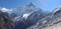 Machapuchare Peak - Taken en route to Annapurna Base Camp November 