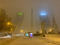 Madrid in the snow