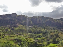 Majestic rocky Mountain near Tana Madagascar 