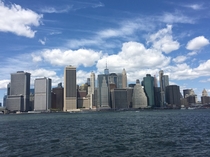 Manhattan as seen from Brooklyn Bridge Park